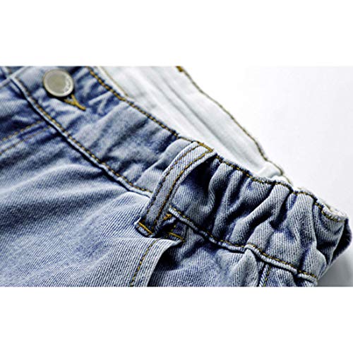 HZCX FASHION Men Large Baggy Jeans Tapered Leg Jogger Washed Denim Pants Trousers2