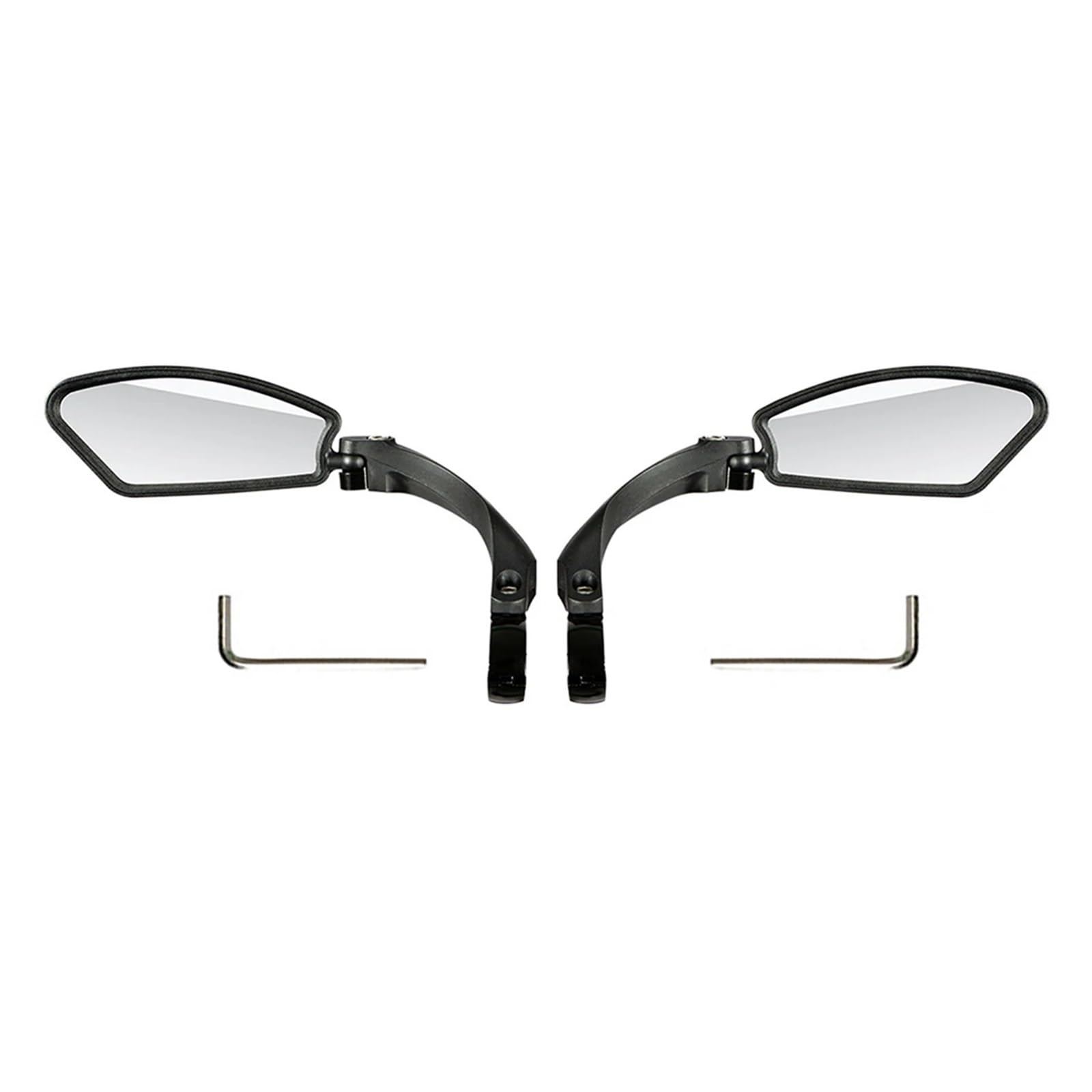 Fahrradspiegel Universal Fahrrad Rückspiegel Einstellbare Dreh Weitwinkel Radfahren Rückspiegel for MTB Rennrad Zubehör(Stainless steel Pair)