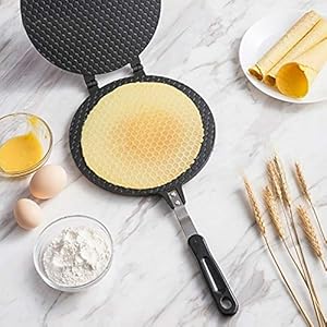 Cake Non-Stick Baking Tool Pan Home Egg Roll Making Omelet Dessert Cooking Mold Pancake Maker,Waffle Maker Crispy Cone…