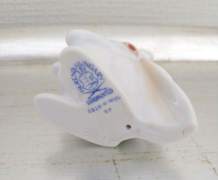 Amazon.co.jp: レア品 HEREND ヘレンド 片耳立てうさぎ フィギュリン 