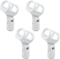 Vista 11 de 4 piezas Clip para micrófono de goma Soporte flexible para micrófono sin cables Ajustable en ángulo de mano (Rango de diámetro interno 30-50mm)