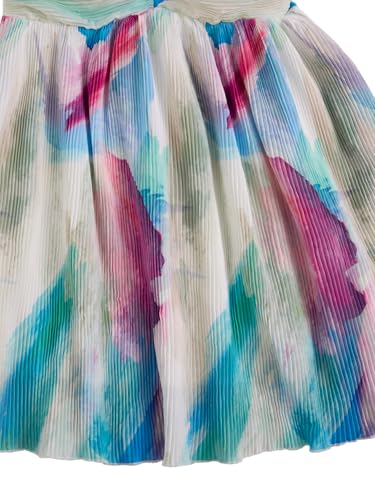 Image of SOLY HUX Women's Tie Dye Cami Dress Halter Backless Sleeveless A Line Short Summer Dresses Sundress