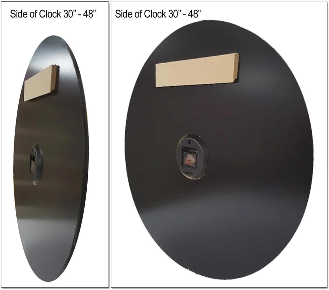 Personalized Cedar Deer Lodge Wall Clock | Ultra Quiet Quartz Mechanism | Hand Made in USA Beautiful Crisp Lasting Color | Comes in 8 Sizes (Black Hand, 18 Inches)