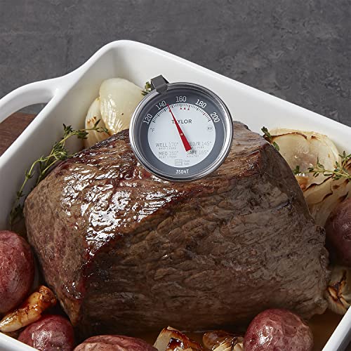 Taylor Thermometer 3Pc Set Includes 1 Super Fast Digital Thermometer And 2 Leave-In Oven-Safe Analog Meat Thermometers, Multicolor (5274076), Multicolored #TOP3