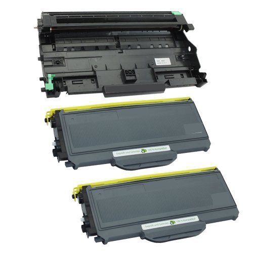 Eurotone Rebuilt Trommelkit 1x Trommel und 2x Toner Black compatibile per Ricoh Aficio SP 1210 ersetzt 406837 und 406841
