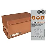 GÜD Alimento Líquido de Soya Ultrapasteurizado, Sabor Vainilla, 1L x 12 piezas