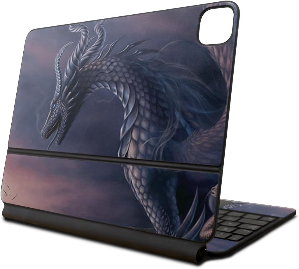 Skin Compatible with Apple Magic Keyboard for iPad Pro 13‑inch (M4) 2024 - Stormy Marble - Premium 3M Vinyl Protective Wrap Decal Cover - Easy to Apply | Crafted in The USA by MightySkins