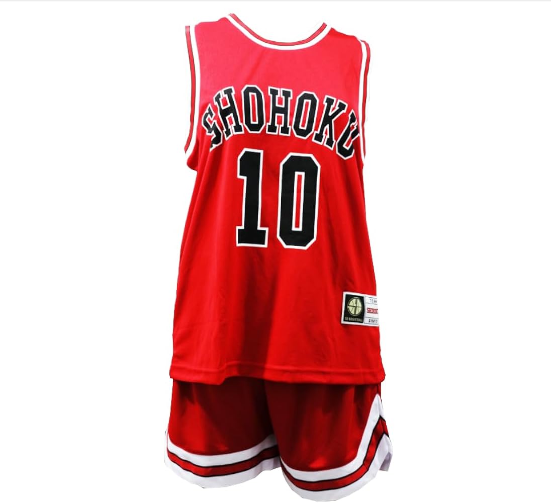 スラムダンク　桜木花道　ユニフォーム　4枚セット　ハロウィン　コスプレ スラムダンク 桜木花道 ユニフォーム 4枚セット ハロウィン コスプレ