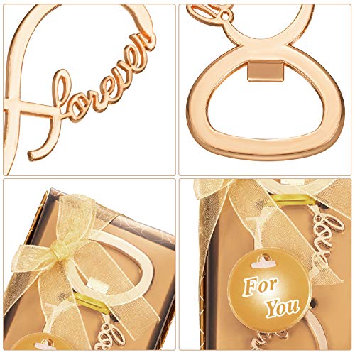Love Forever Bottle Opener Wedding Party Favors For Guest Souvenir Bridal Shower Return Present Birthday Party Decorations And Supplies (Gold) #TOP6