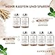 Ashwagandha KSM-66 10000mg [10:1 Extrakt] 5% Withanolide | mit Magnesium, Zink, Vitamin B1, B6, Mangan und Pfeffer Bio Ashwagandha Kapseln Hochdosiert Vegan - 120 Kapseln