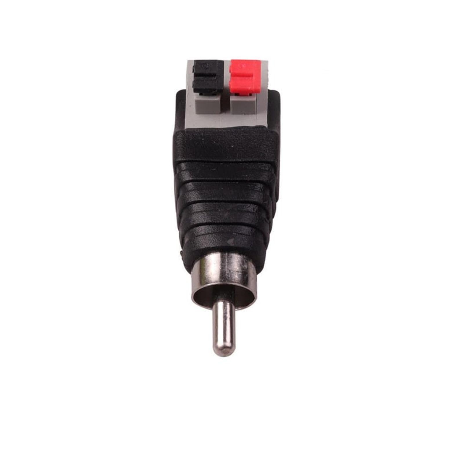 BRIEFCEC Lot De 6 Adaptateurs De Câble RCA Vers Haut-parleur, Caisson De Basses, Haut-parleur Phono, Connecteur RCA Vers AV Vidéo Audio Presse à Ressort Type Balun Pour CCTV