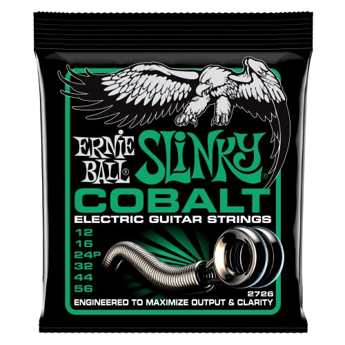Ernie Ball Not Even Slinky Cobalt Cordes pour guitare électrique, calibre 12-56 - Les Beatles, Paul McCartney, John Lennon, RIngo Starr, George Harrison Ernie Ball Not Even Slinky Cobalt Cordes pour guitare électrique, calibre 12-56