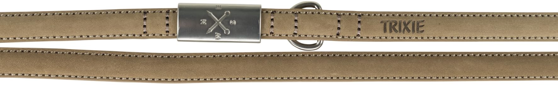 TRIXIE Hundeleine aus Leder BE NORDIC V-Leine Leder XS-S, 2,00 m 15 mm in sand - umweltfreundliche Hundeleine mit nordischem Charme - für sehr kleine bis kleine Hunde - 17431