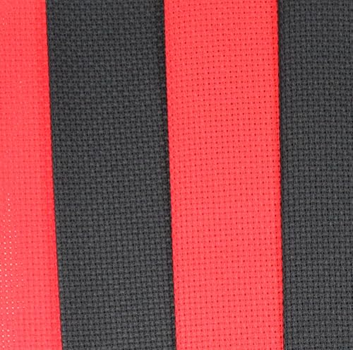 Image of KCS 4 pc of 12 inch x 18 inch(30cmx45cm) 14CT Counted Cotton Aida Cloth Cross Stitch Fabric (Red+Black)