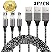 Produktbild IPhone Ladekabel Lightning USB Ladekabel [3 Pack/2m]  SUNDIX Datenkabel für iPhone X/8/7/7 Plus/6S/6S plus/6/6 Plus/5S/5C/5, iPad Air/Air 2, iPad mini/2/3/4, iPad 4 und mehr Geräte(Schwarz)