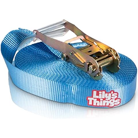 Lily's Things Replacement 110 Foot Slack Line and Ratchet for Double Slackline Course - Ninja Slackline Kit Replacement Line - Slackline for Kids and Adults Cover