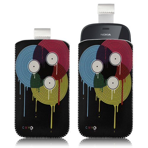 Seluxion - Housse Coque étui Pochette pour Nokia Asha 201 avec Motif LM08