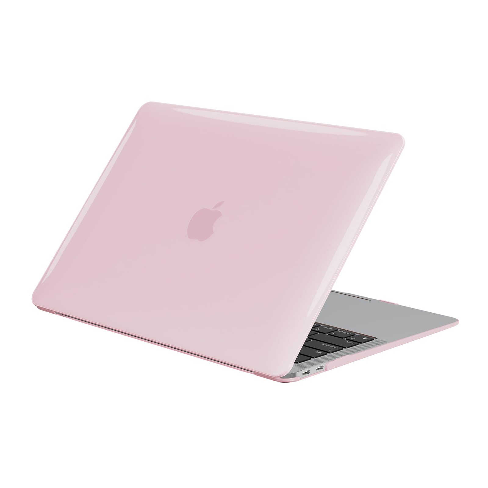 EooCoo Hülle Kompatibel für M1 MacBook Air 13 Zoll Retina A2337 A2179 A1932, 2021-2018 Freisetzung Ultradünne Glatt Hartschale Schutzhülle Case Cover, Kristall Rosa