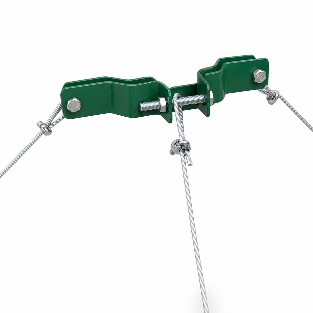 Kit Fijación para Árboles con Cuerda Metálica y Tensores - Protege Árboles Inclinados y Recién para Jardines, Color Original galvanizado, 3 Metros