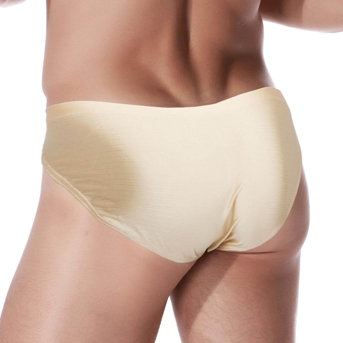 YINYOUYU Mens Briefs Silk Bulge Enhancing Pouch Sexy Low Rise Breathable Stretch Lightweight Underwear - Image 2