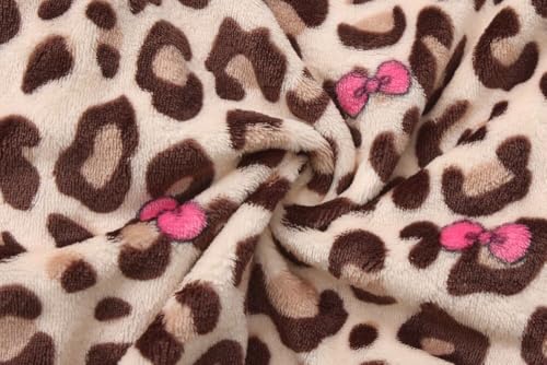 Image of BAOPTEIL Girls Fleece Robe Boys Hooded Bathrobe Soft Flannel Robe For Kids