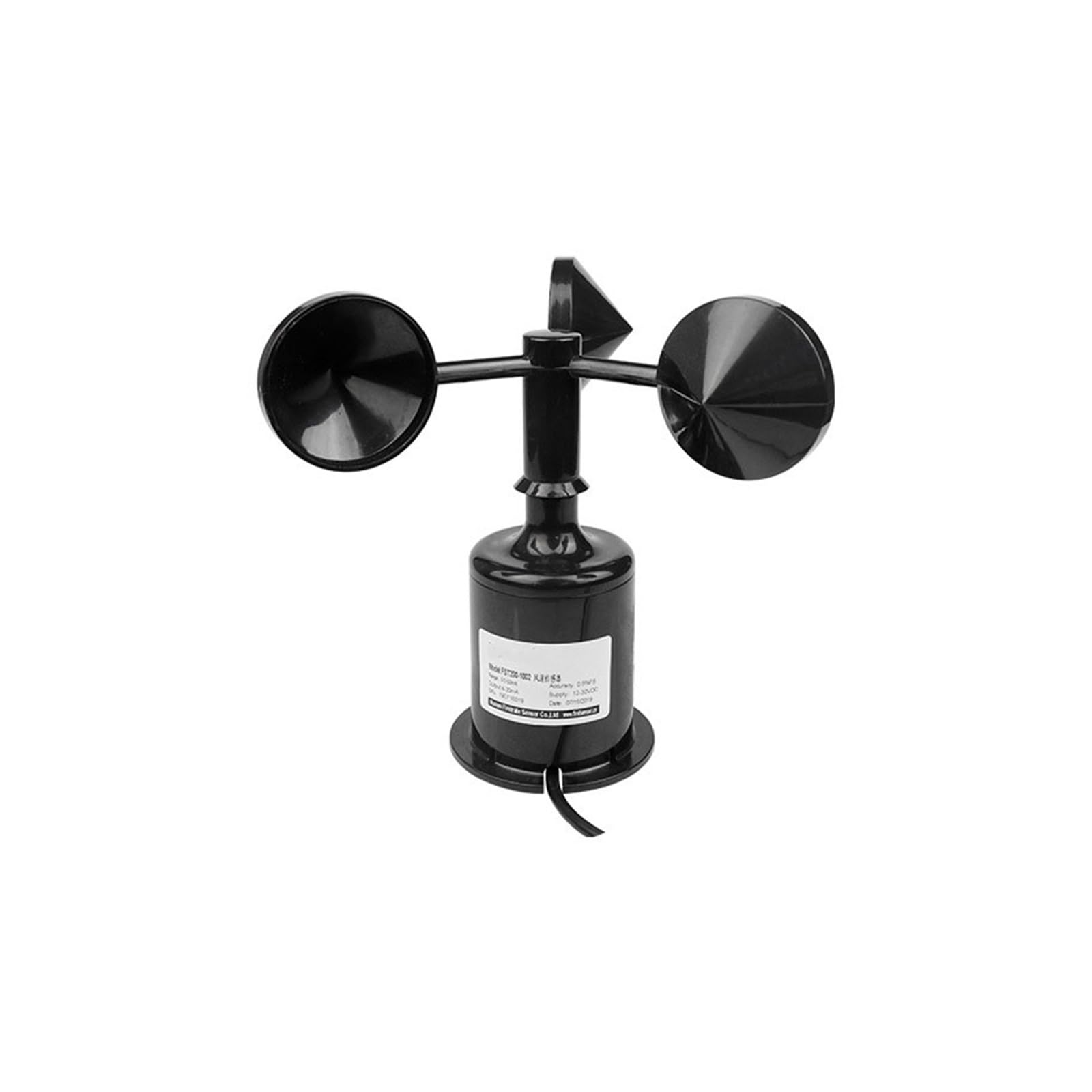 MXXDMOPD Wind Speed Sensor Direction Three Cups Meteorological Site Tower Crane Mine Transmitter High Precision Meter For Environmental(Rs485 Output,Wind speed)