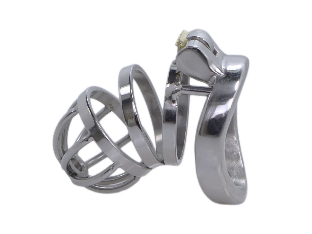 EDD Joy Jammer klein oder lang Edelstahl Peniskäfig mit oder ohne Dilator (Klein, Durchmesser Ring: 45 ohne Dilator)