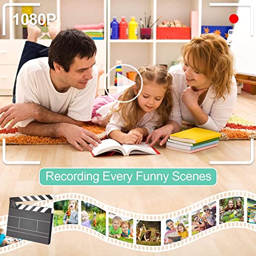 Image of BIGASUO Digital Camera for Kids, 1080P FHD Kids Camera with 44MP Point and Shoot Digital Camera with 16X Zoom, Compact Small Vintage Camera Gifts (1496) (Black, B023)