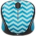 Logitech M317C 910-004508 Wireless Scroll Mouse - Teal Chevron