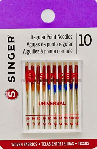 Sewing Machine Needles: Singer S4790 Universal Assorted, Fits Singer, Janome, Kenmore, Brother, Pfaff, Bernina, Elna, Toyota, Viking, Husqvarna, New-Home