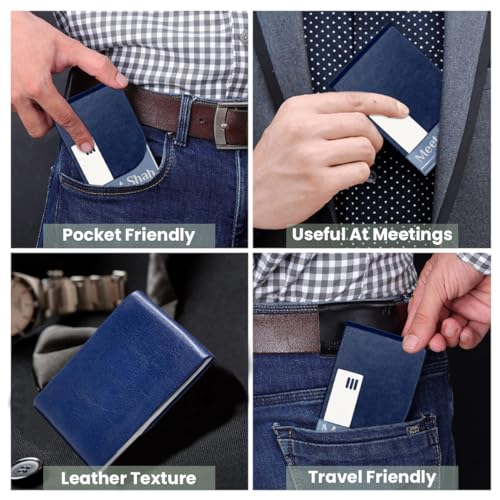 Image of Giftana Personalized Diary with Pen, Coffee Tumbler 510ml, Water Bottle 750ml, Keychain, Card holder Gift Set for Men and Women, 6 in 1 Personalised Corporate Gifting for Employee (Blue)