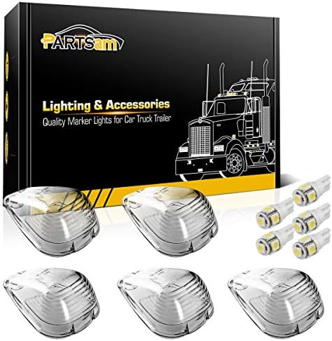 5x Smoke Cab Marker Light Lens 12V T10 168 LED Bulbs Wiring Kit For Ford Truck E - Foto 10