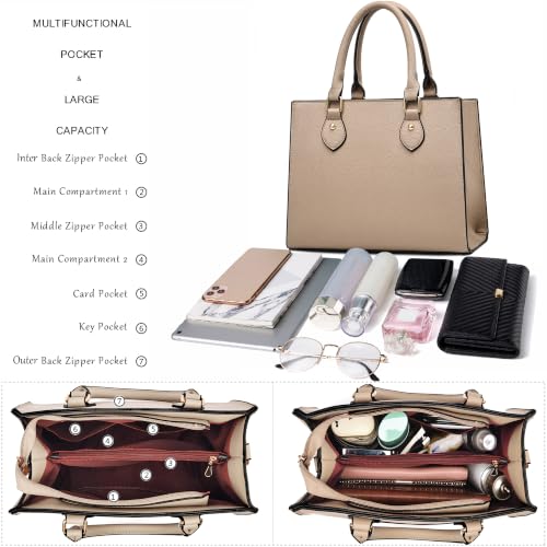 Image of CHICAROUSAL Crossbody Purses and Handbags for Women PU Leather Tote Top Handle Satchel Shoulder Bags