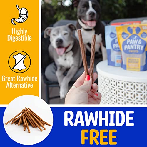 Paw-Pantry-5-Soft-Chewy-USA-Chicken-Twists-Pack-of-50-Rawhide-Free-Chicken-Dog-Treats-Grain-Free-Highly-Digestible-Chewy-Sticks-for-Dogs-Low-Fat-Dog-Treats-for-Pups
