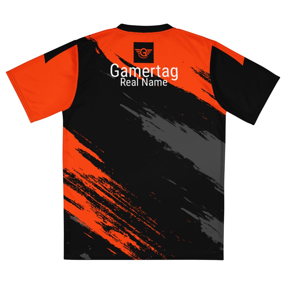 Esports Jersey | Made in USA | Design #2 Black and Orange