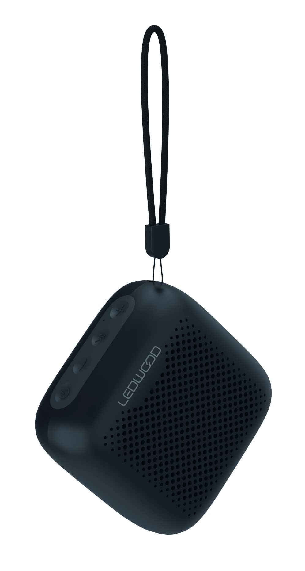 Ledwood ACCESS10 - Enceinte Portable Compact Bluetooth - Haut Parleur TWS sans Fil Puissant Robuste avec Dragonne - Basses Dynamiques - IPX5 - Port USB - Entrée Carte MicroSD (Noir)