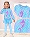 AuSletie Kids 2 Piece Outfits Girls Stylish Tops Long Sleeve Fashion Sweatshirts and Sweatpants, Girls Clothes Set Size 4-9