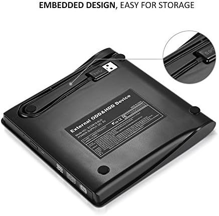 External CD DVD Drive, Vlio USB 3.0 Portable Slim CD DVD +/-RW Drive Player Burner Writer Reader Rewriter, Optical DVD Drive for Macbook, Laptop, Desktop, Windows 7/8/10/XP/Vista/Mac OS