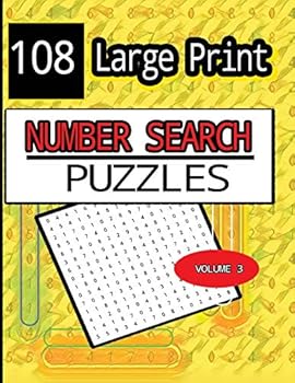 Paperback All Numbers 108 Large Print Number Search Puzzles Volume 3 [Large Print] Book