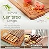 Astercook Deep-Carbonized Bamboo Cutting Boards for Kitchen with Wood Storage St... #3