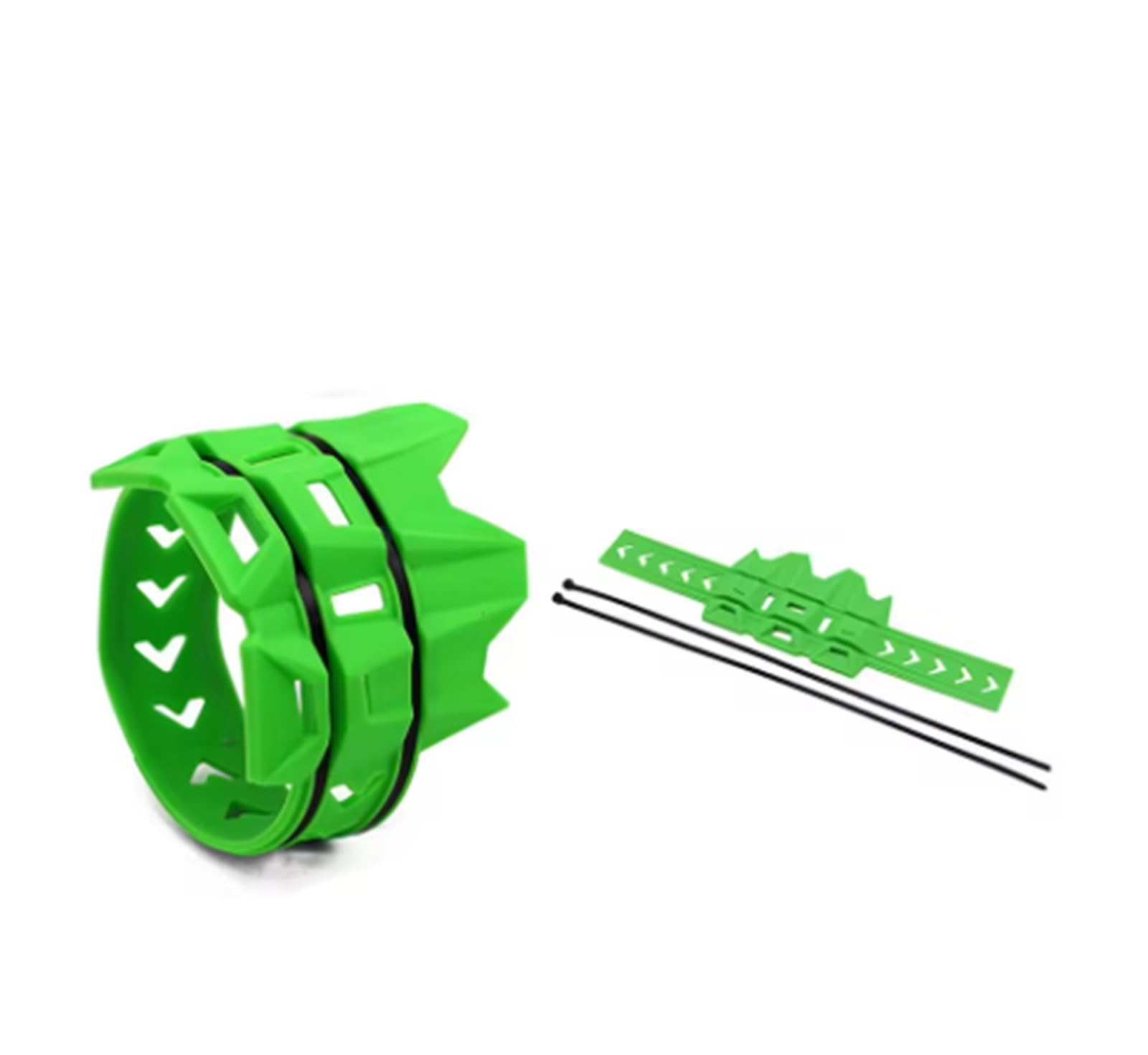 Cubierta protectora de escape para silenciador de moto y tubo protector térmico con abrazadera 8