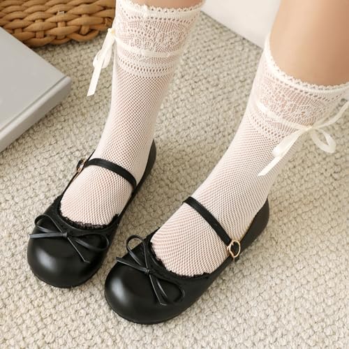 Gicoiz Mary Jane Flat Girls Lovely Bow Dolly Shoes4