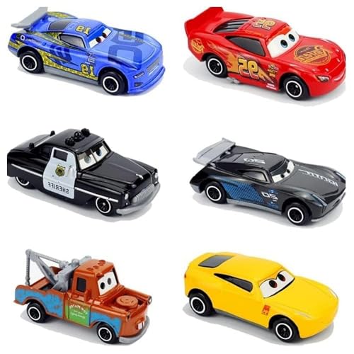 Image of ToyTastic Mini Metal Die Cast Set of-6 Toy Vehicle Play Set Free Wheel High Speed Unbreakable Car for Kids, Small Racing for Exciting Playtime Adventures, Movie Vehicles Car for Kids