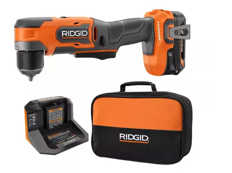 18V SUBCOMPACT BRUSHLESS Cordless 3/8 in. Right Angle Drill KIT with 2.0 AH MAX Output BAT