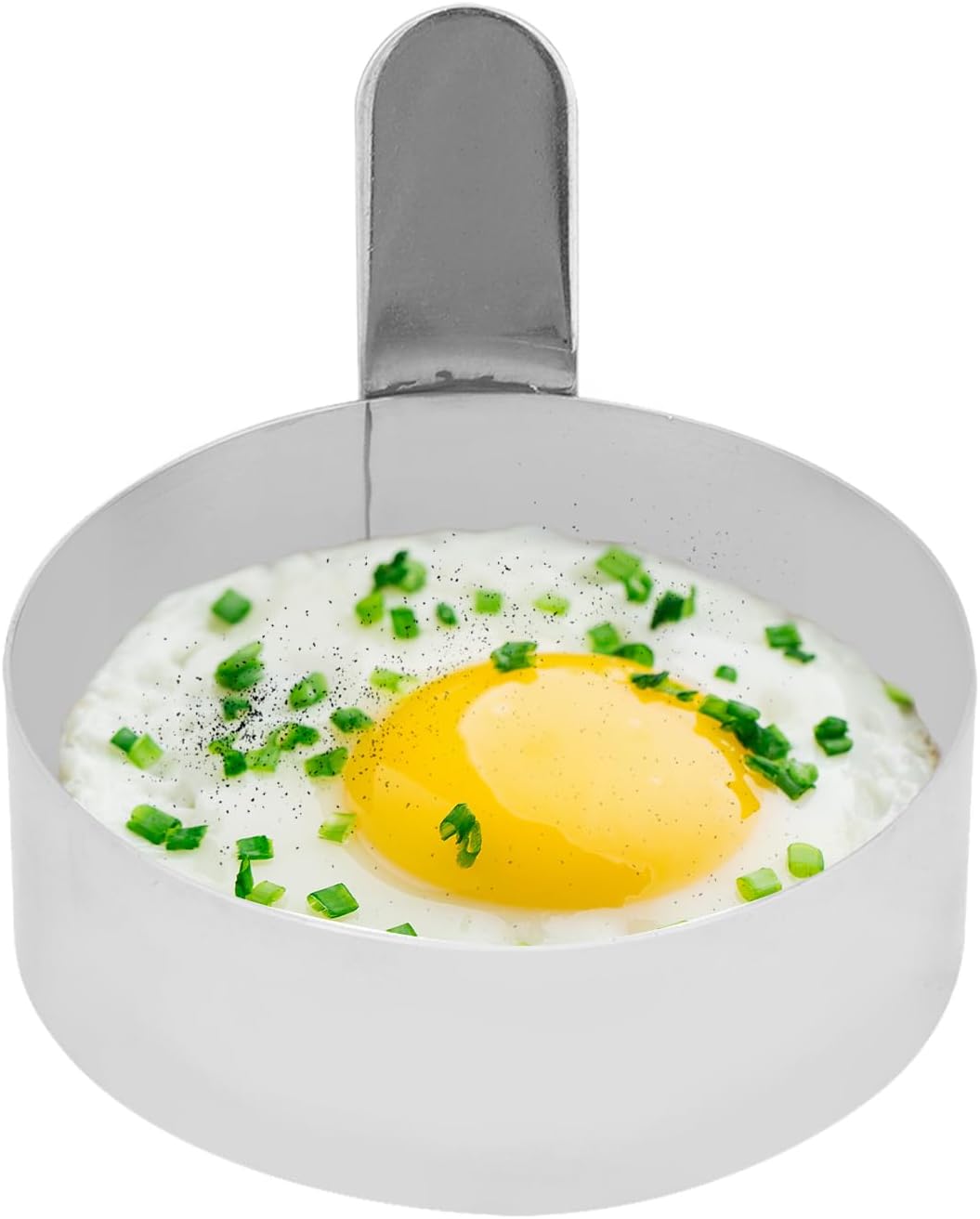 4Pcs Egg Rings Set, 3.5'' Stainless Steel Round Ring for Frying Eggs Pancakes Maker Molds Cooking Shaper for Breakfast