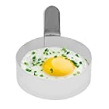 Egg Ring, 3.5in Stainless Steel Round Ring for Frying Eggs Pancakes Maker Molds Cooking Shaper for Breakfast