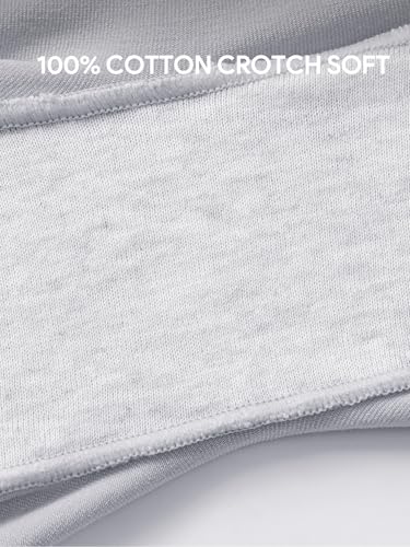 Angelhood Women's Cotton Boy Shorts Underwear Anti Chafing Seamless Biker Shorts High Waisted Soft Plus Boxer Briefs 4 Pack 7