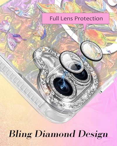 Coque iPhone 17 anti-choc esthétique papillon avec protection objectif - 4
