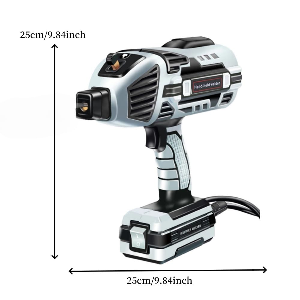 Soldador Inverter 4600W, Soldadura Portátil 220V, Regulación Continua de Corriente, 20-120A,para Electrodos 2,5 mm y 3,2 mm, IP21, Soldadora de Arco Eléctrico para Bricolaje, Reparación y Taller