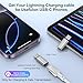 3 Pack USB C to Lightning Adapter for iPhone 17 Air Pro Max 16e/16 Pro/16 Pro Max Plus,USB Type C to Lightning Cable Adaptor Fast Charging & Data Sync for Samsung Galaxy, Not for Headphone/Audio/OTG